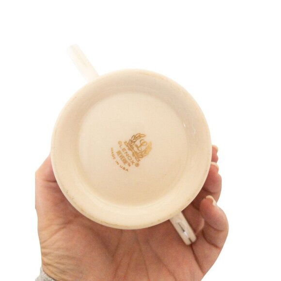 Lenox Reverie Floral Creamer & Sugar Bowl Set Ivory Blue Flowers - Picture 5 of 9